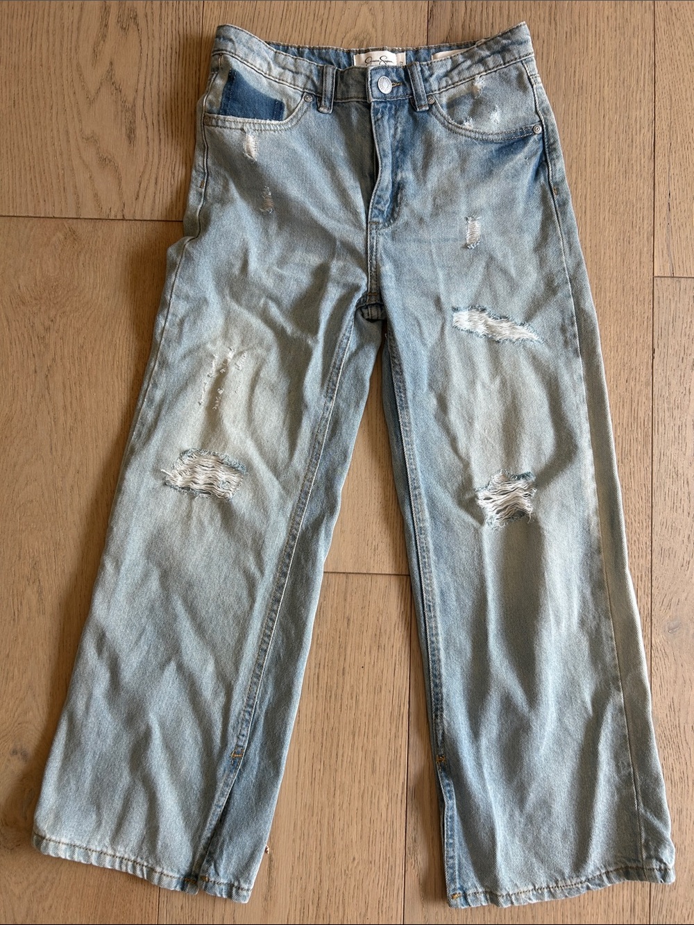 Jessica Simpson Light Blue Distressed Girls Jeans